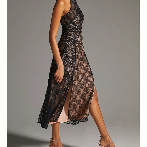 By Anthropologie Black Lace Dress - Picture 2 of 9